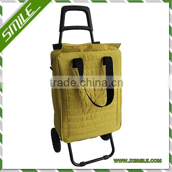 2WHEELS SHOPPING TROLLEY WITH 300T COLOR BAG