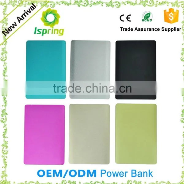 Metal Slim Credit Card 2500 Mah Power Bank With Build in Cable photo-5