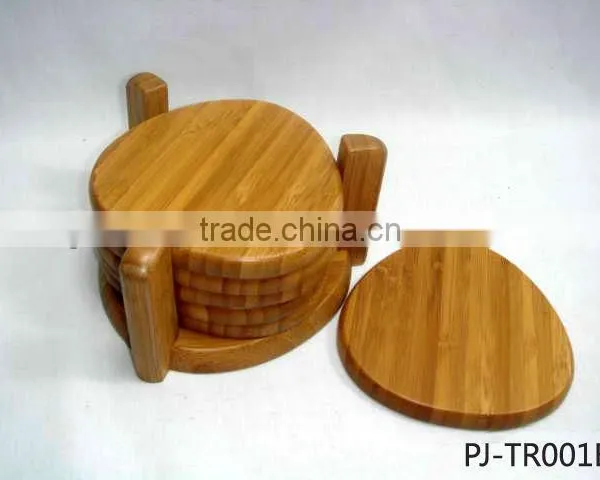 Bamboo Coaster Set