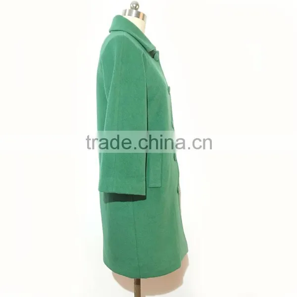 2016AW Woolen Garment Customized Woman's Fashion Long Coats Four Buckle photo-2