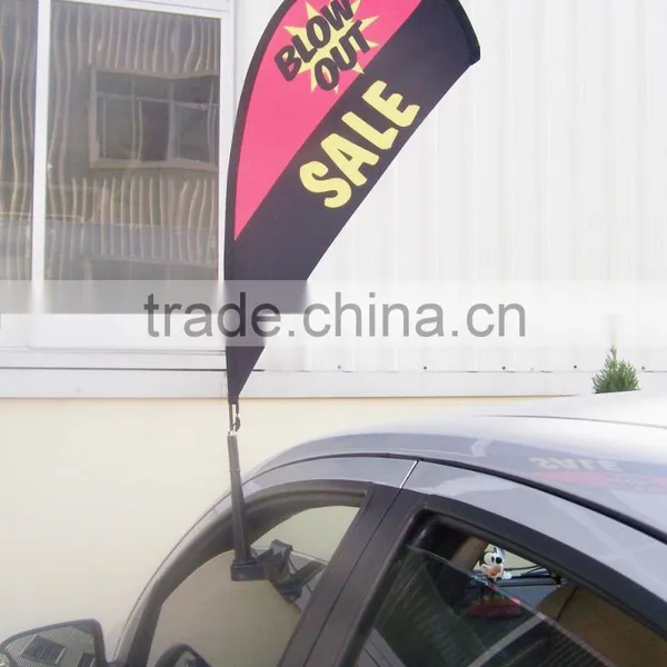 Mini Series Window Teardrop Car Foot Flag Stand