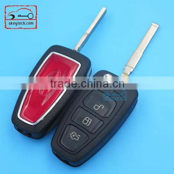 High Quality Ford Fous Remote Flip Key Shell Blank Ford Remote Key Fobs photo-2