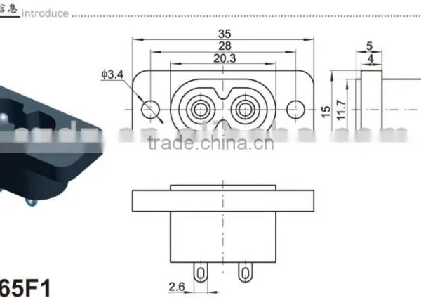 Power Plug Socket AS-15B,DC Male Connector,DC Plug Female Connector photo-4