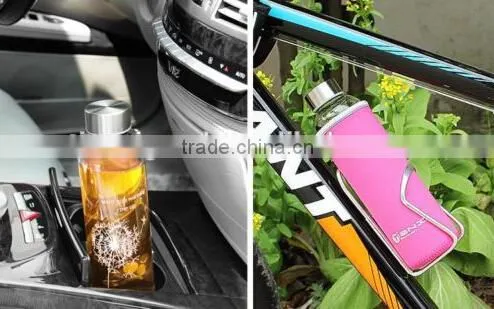 2014 New Fashion Sport Sports Glass Drinking Water Bottle With BPA Free photo-3