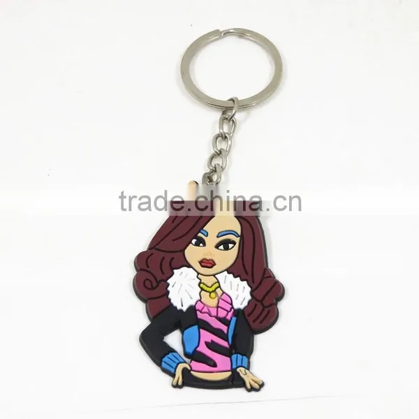 Yiwu Manre Pvc Keychain Manufacturer Custom 2d Keychain Silicone/ Rubber Key Ring photo-2