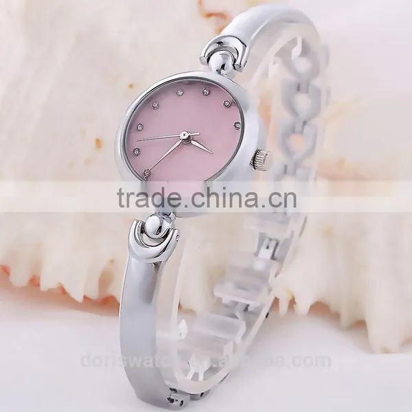 Top Sale Alloy Bracelet Simple Style Diamond Dial Fashion Women Watch photo-2