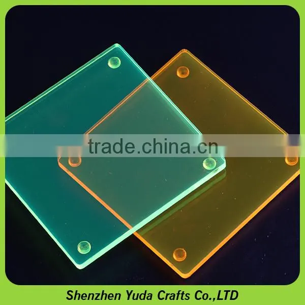 Custom Made Acrylic Cup Coasters, Acrylic Material Elegant Laser Cut Placemat Coaster photo-5