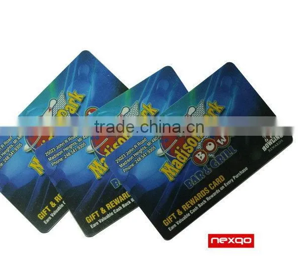 Custom Offset Printing Embossed Number Plastic Gift Pvc Card photo-3