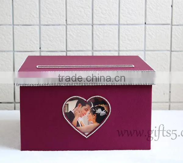 High Quality Wedding Card Box With Photo Frame / Event Card Boxes photo-4