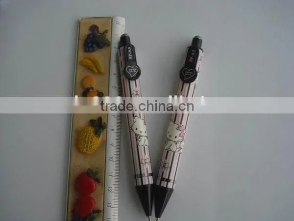 Plastic Ink Pen Retractable Gel Ink Pen