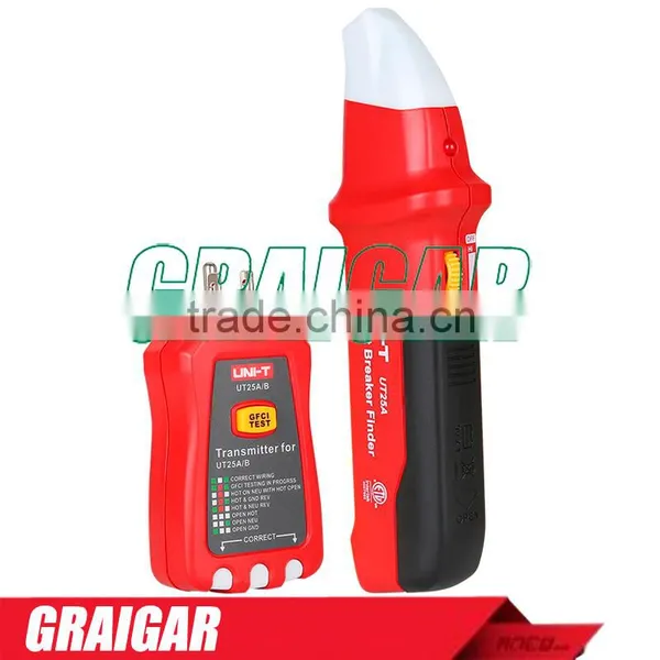 UNI-T UT25A Professional Automatic Circuit Breaker Finder Socket Tester Electrician Diagnostic-tool With LED Indicator photo-2
