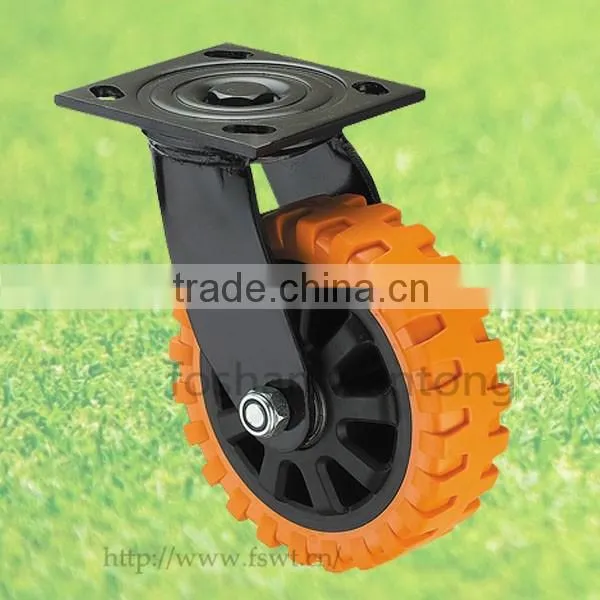 Hot Sale Top Plate Polyurethane Industrial Hardware Caster Wheel photo-3