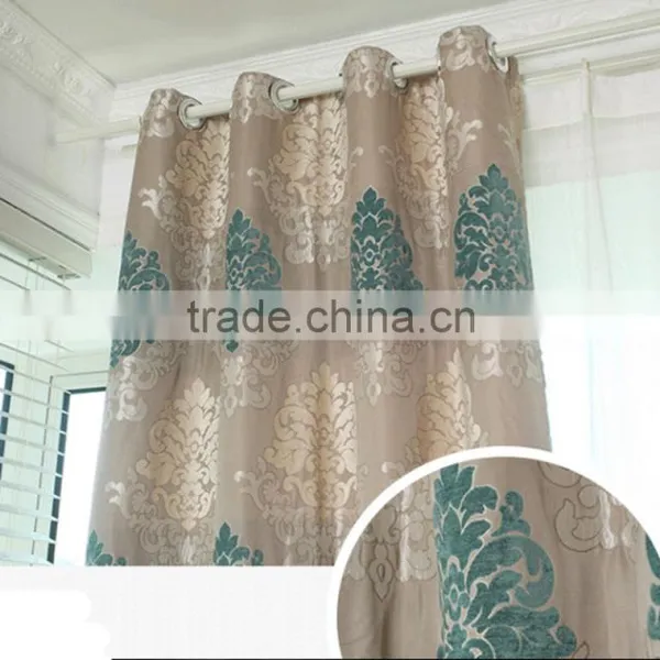 China Supplier 2016 Jacquard Blackout Luxury Curtain Fabric