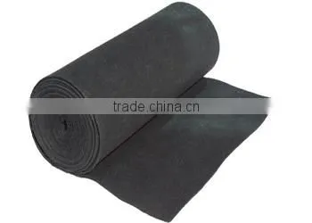 Manufacture Carbon fiber punched needle felt/ Polyester activated Carbon Fiber needle felt