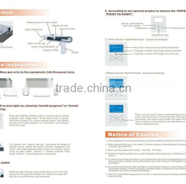 Portable Skin Rejuvenation NO Needle Mesotherapy Machines With Meso Gun photo-5