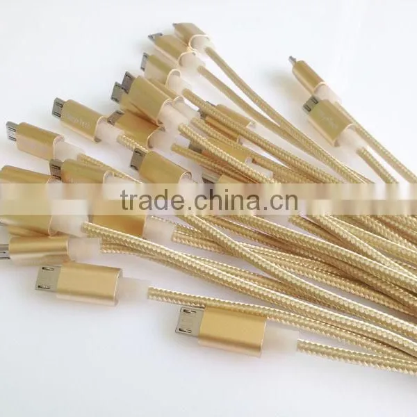 Wholesale Pure Color Braided Mini Usb Cable, Usb Cable for Data Transmission and Charging. photo-3