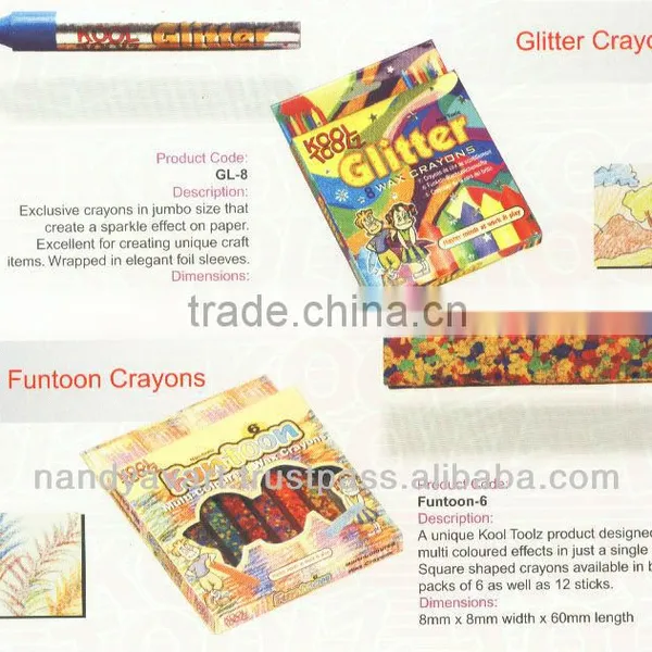 Stationery crayons, colour pens and pencils