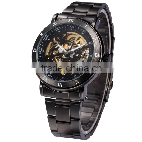 Luxury Full Steel Analog Auto Mechanical Wristwatch Men Automatic Watch photo-2