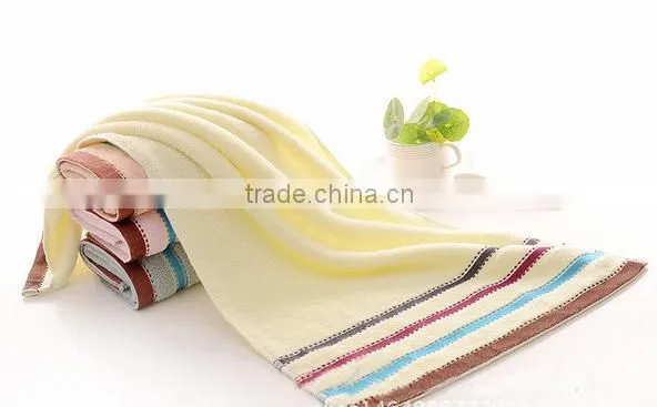 Combed Cotton Striped Dobby Towel photo-4