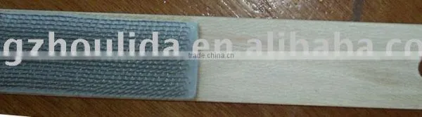 Wooden Handle File Brush With Rubber Pad/stainless Steel Wire