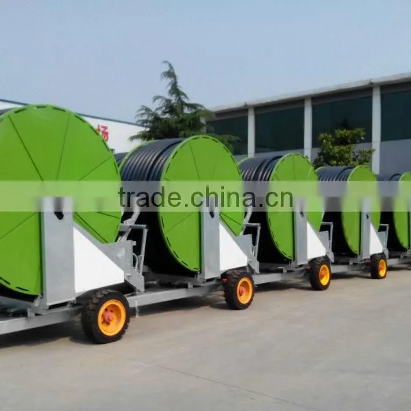 Hose Reel Irrigation Sprinkler 75-400TX, 75mm Diameter and 400meters Long, Watering Farm Land photo-5