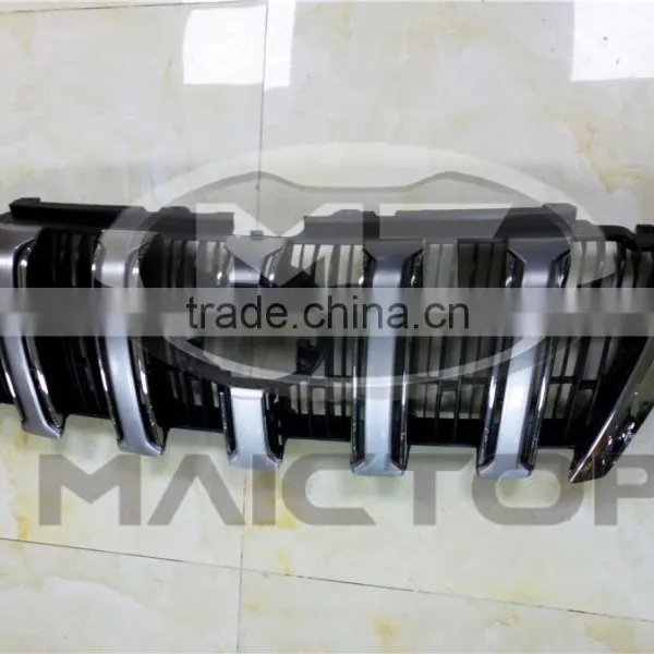 Chrome Body Parts Front Grille for Land Cruiser Prado FJ150 GRJ150 2014 - 2016 photo-3