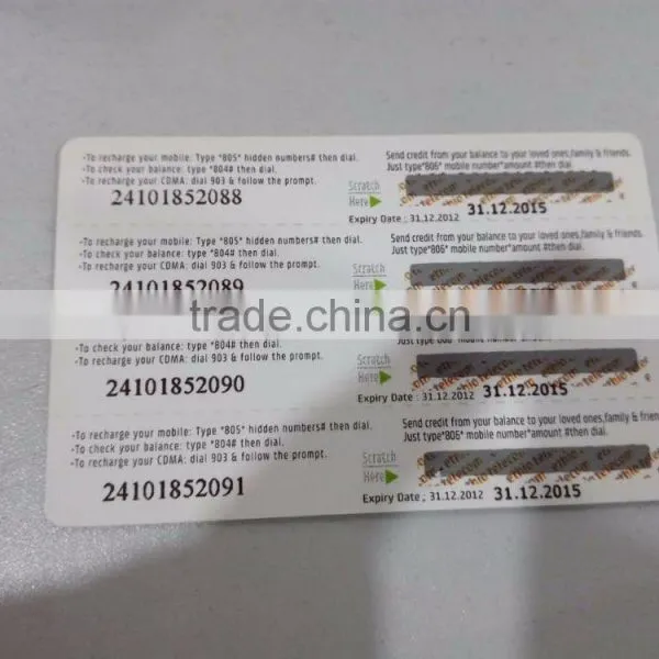Manufacture High Quality Credit Card Size PVC Cards With Scratch-off Panel photo-5