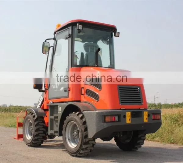 Everun ER08 Wheel Loader Hydraulic Driving, 800KG Loading Capacity With Snow Blade photo-2