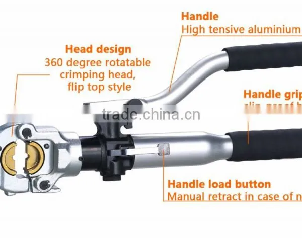 HT-300 6T Hand Cordless Hydraulic Crimping Tool photo-2