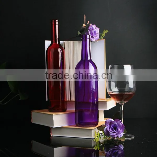 Factory Supply Best Price 750ml Factory Direct Purple Wine Bottles photo-2