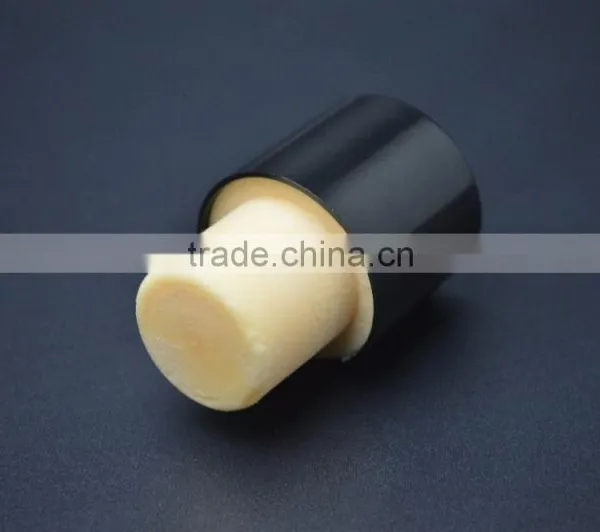 Black Plastic Cap With Synthestic Cork Tall Cork for Glass Bottle T-shape Cork photo-6