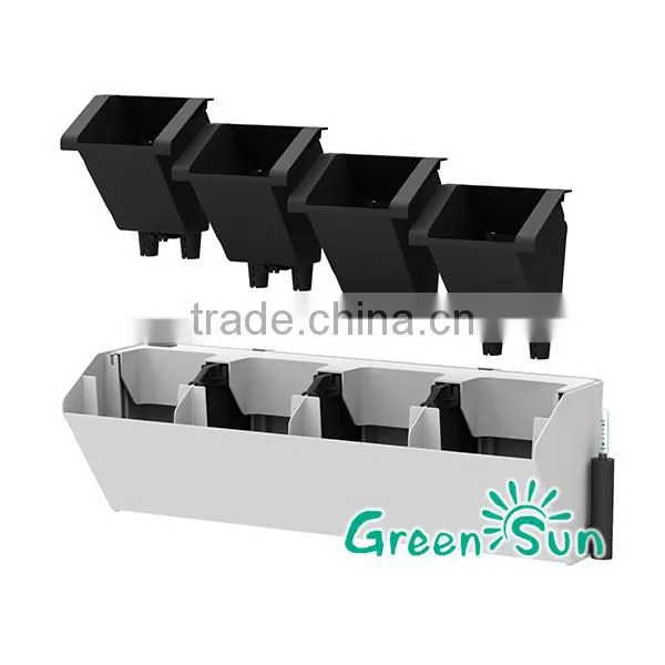 Dual Layer Vertical Garden Green Wall Module Artificial Hanging Wall for Plants Synthetic Grass Moss Turf Indoor Decor photo-4