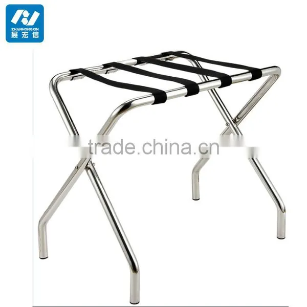 China Stainless Steel Hotel Room Luggage Rack For Bedrooms photo-3