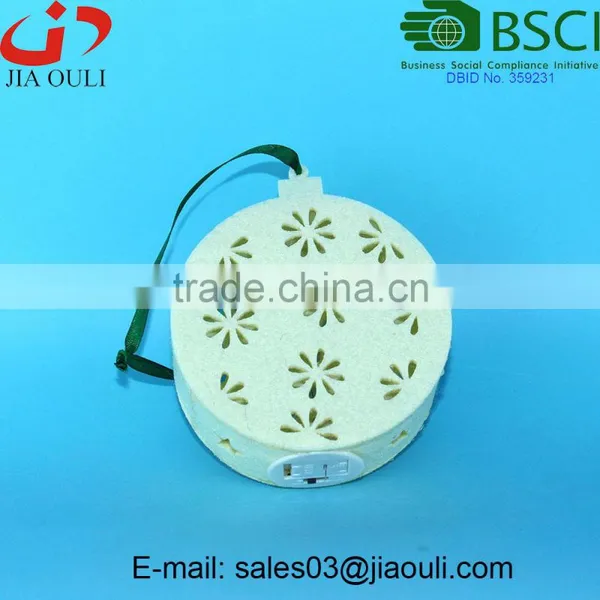 BSCI Audit Factory Hot Sale Christmas Decorations Non-woven Fabric With LED Hanging Christmas Ball photo-4