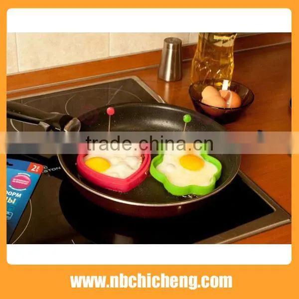 Flower Shaped Silicone Egg Fried Mold Breakfast Pancake Egg Mold Ring photo-3