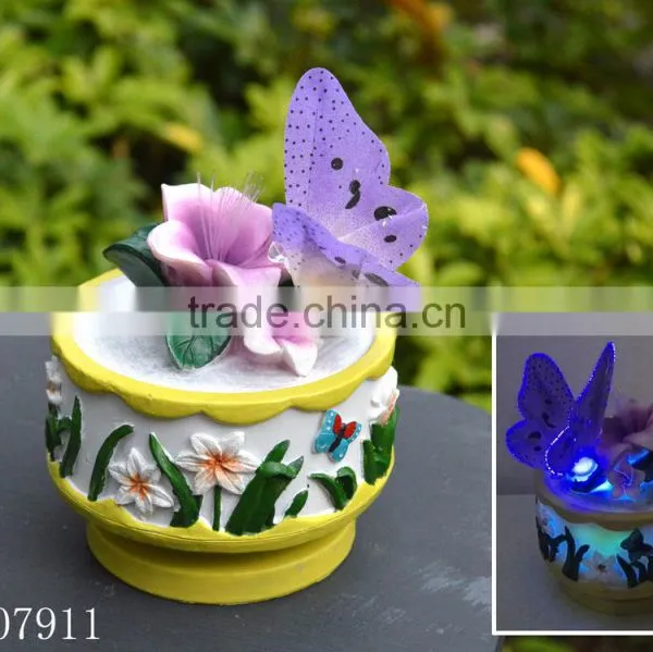 Decorative Polyresin Music Box With LED for Home Decor photo-2