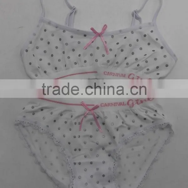 High Quality Children Bra Set Seamless Kids Fashion Bra and Panty Set photo-4
