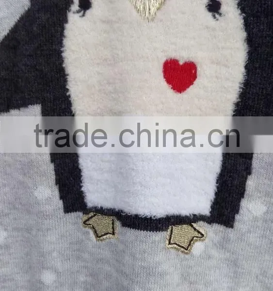 (KD038)hot Sale Jacquard Kids Chirstmas Sweater photo-4