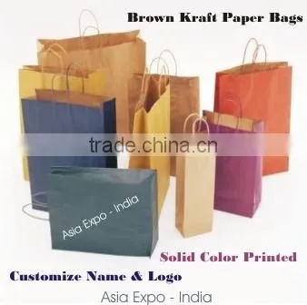 Kraft Paper Bags With Twisted Paper Handles photo-3