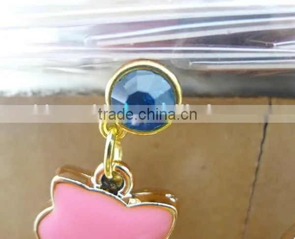 Colorful Cat Bling Designs Anti Dust Plug Wholesale 3.5mm Phone Plug for Samsung photo-5