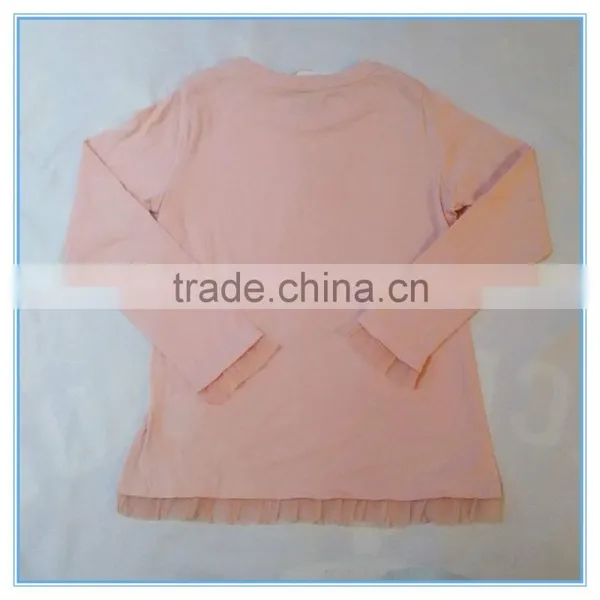 OEM 100% Cotton Children Girls Long Sleeve Shirt, Girls t Shirts With Printing photo-2