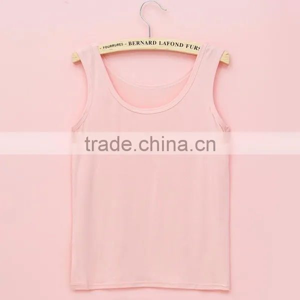 Modal Women's Vest 2016 Cultivate One's Morality Show Thin U h a T-shirt The New Render Unlined Upper Garment in Summer photo-3