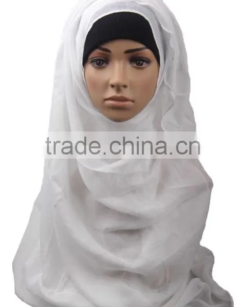 Muslim Pure Color Bag Towel Europe and the United States Fashion Super Large Cap Cover Scarf Scarf photo-3