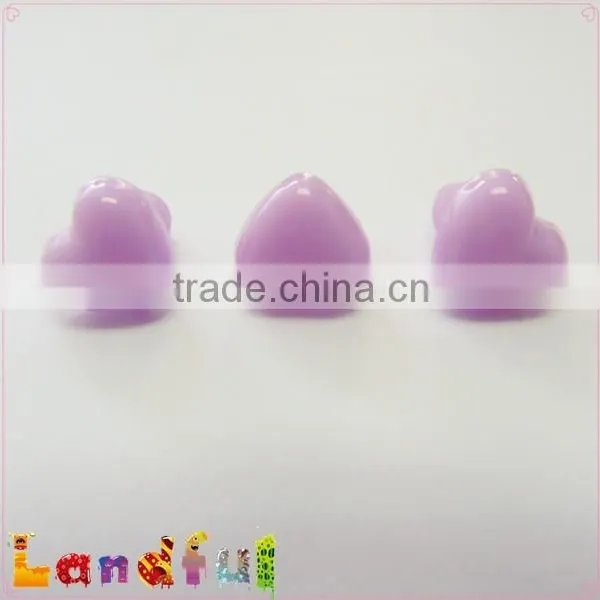 12mm Lavender Purple Plastic Heart Nose Amigurumi Nose Craft Animal Nose photo-4