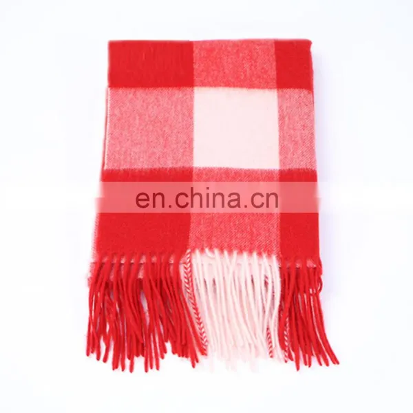 2017 New Big Plaid Cashmere Scarf Wholesale photo-6