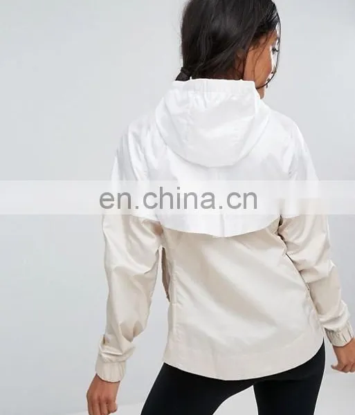 Wholesale Classic Women Nylon Custom Plain Bomber Sports Jacket photo-3