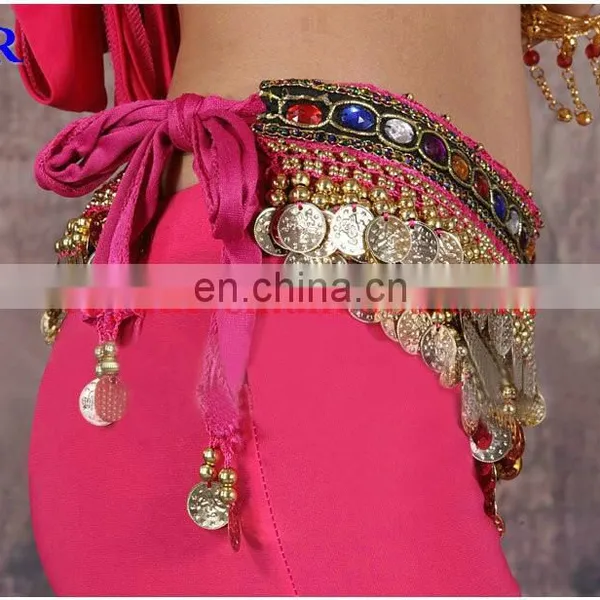 Cheap 248 and 338 Coins Belly Dance Silver Coins Hip Scarf Y-2035# photo-4