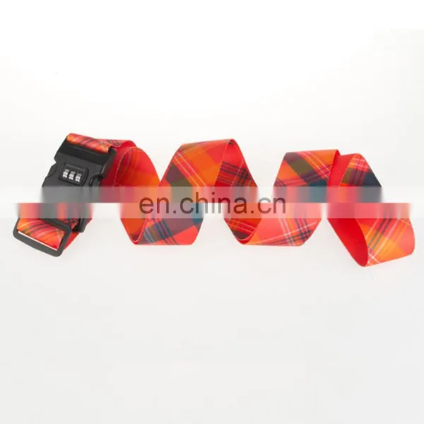 High Quality Custom Logo Luggage Strap With Plastic Buckle photo-6