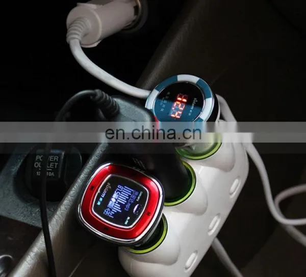 3 Way Auto Dual USB Port Car Cigarette Lighter Socket Adapter Charger for IPhone Samsung Phone photo-3