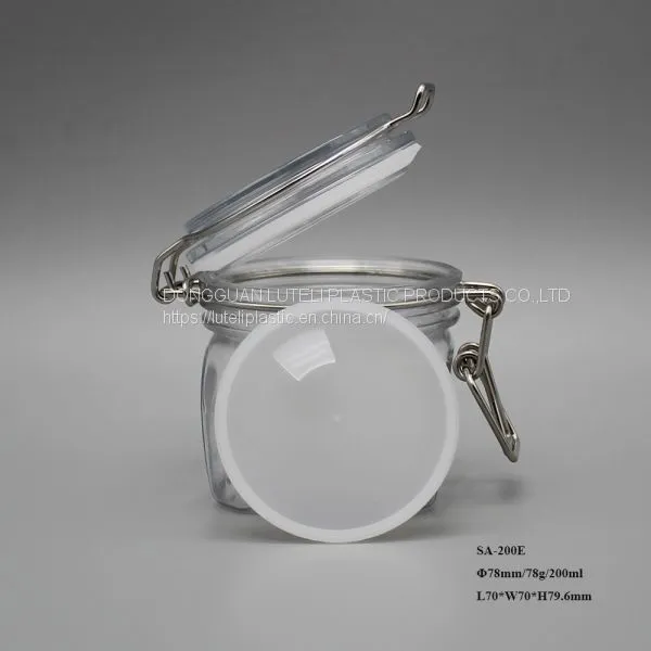 200ml Square PET Plastic Cosmetic Empty Jar and Bottle for Packing 200g Herbal Personal Skin Care Lotion or Face Cream photo-4